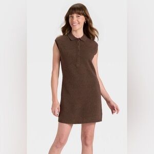 Universal Thread Sweater Brown Sleeveless Dress